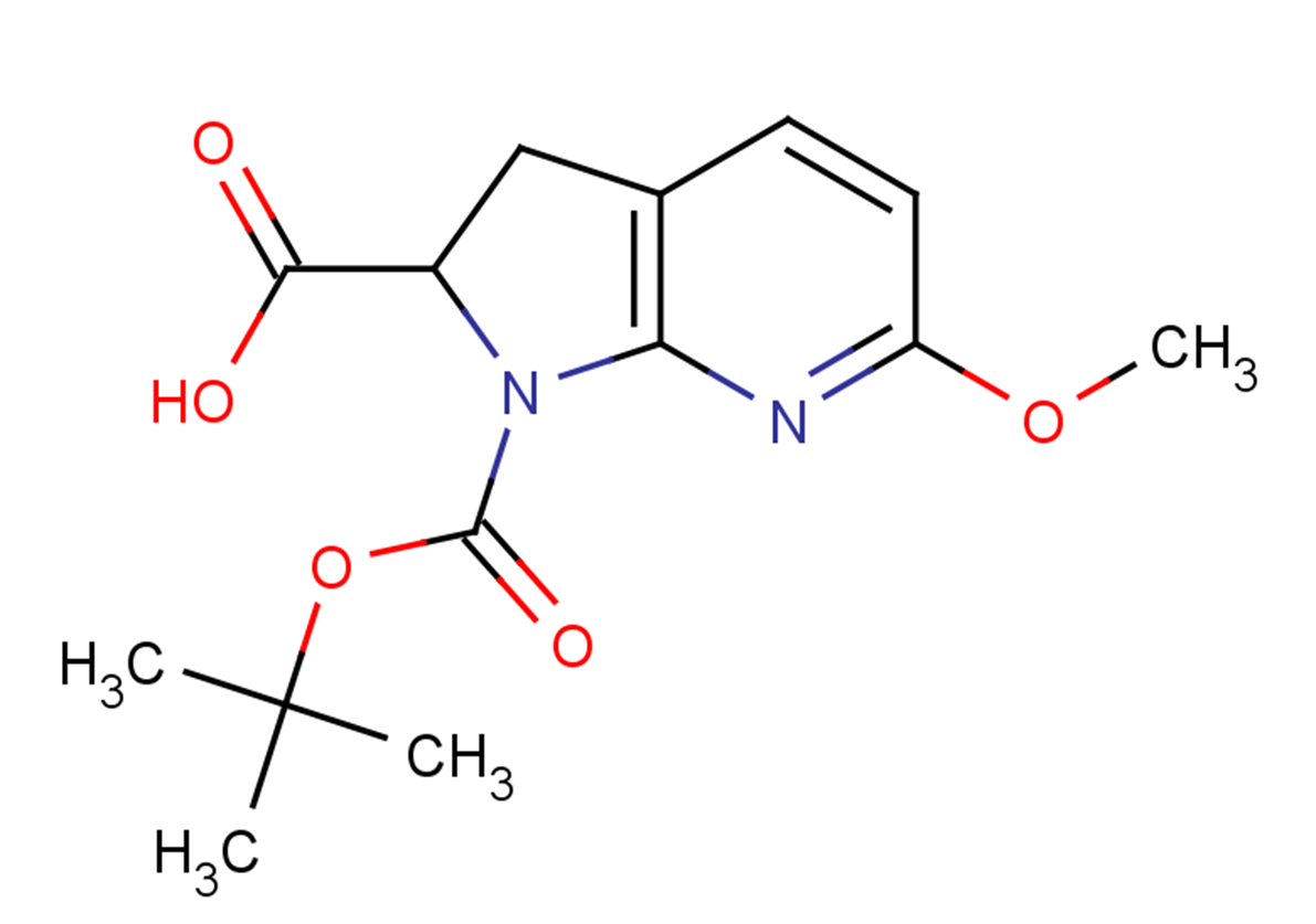 1-[(tert-butoxy)carbonyl]-6-methoxy-1H,2H,3H-pyrrolo[2,3-b]pyridine-2-carboxylic acid
