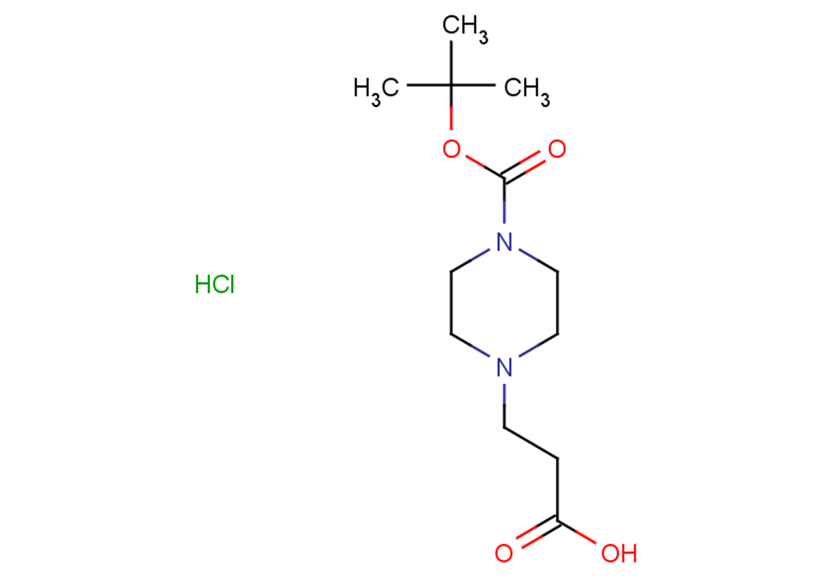 3-{4-[(tert-butoxy)carbonyl]piperazin-1-yl}propanoic acid hydrochloride