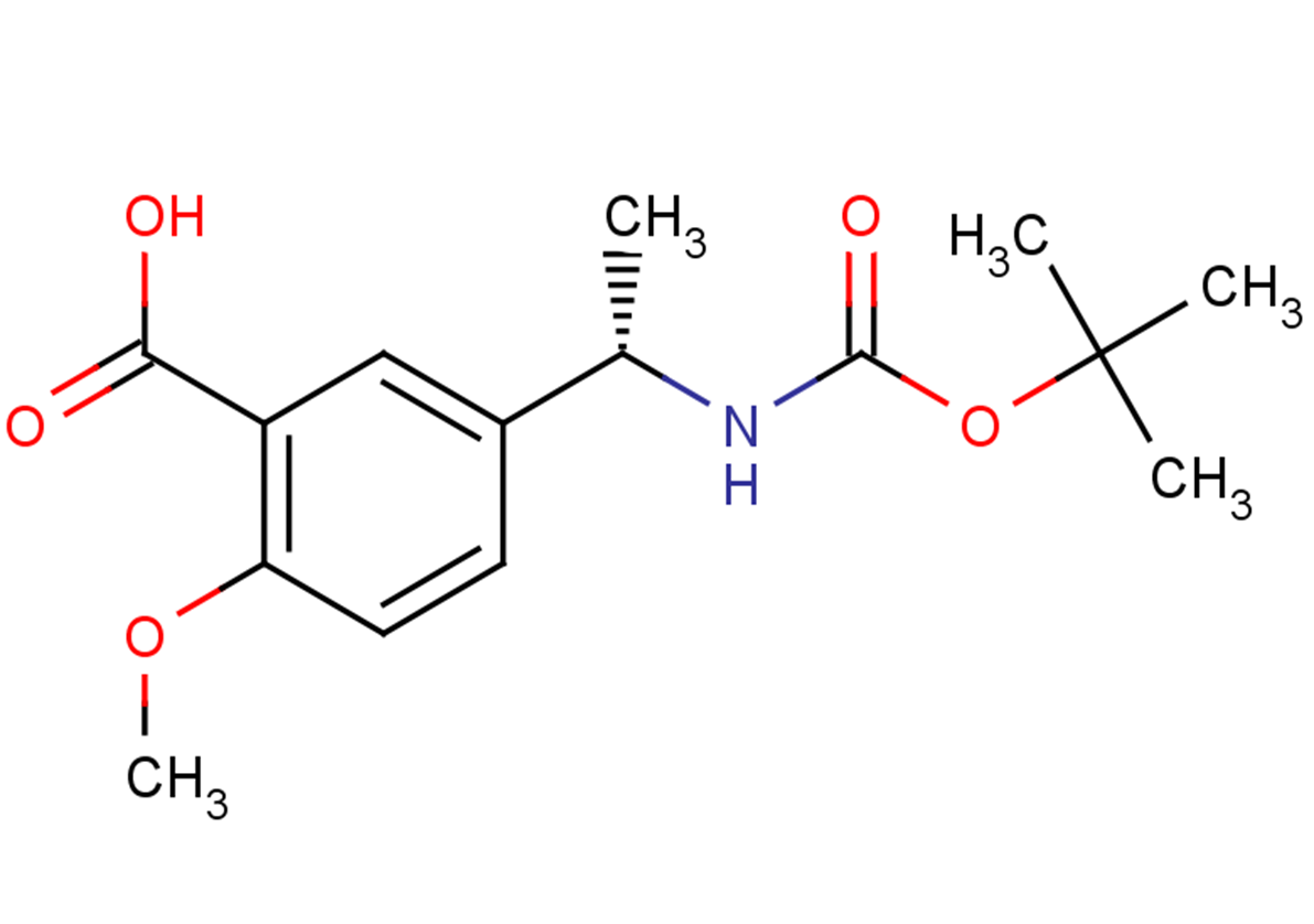 5-[(1S)-1-{[(tert-butoxy)carbonyl]amino}ethyl]-2-methoxybenzoic acid