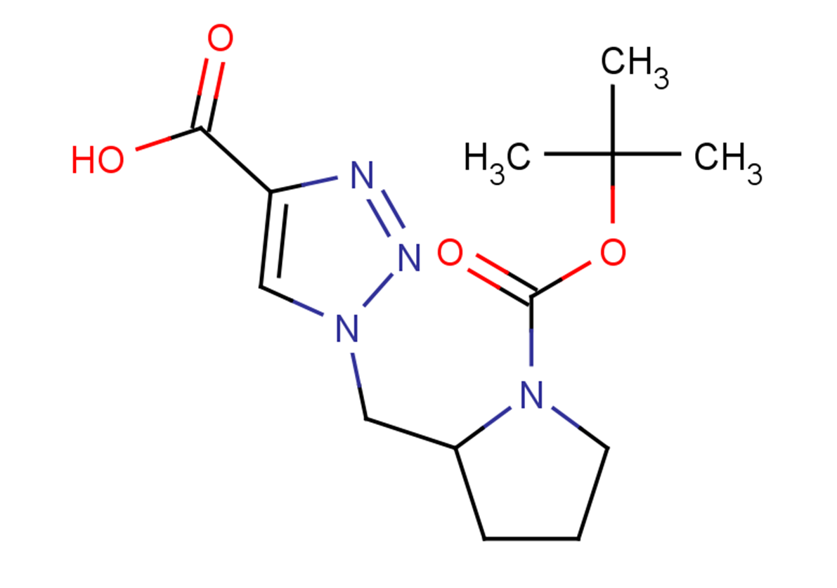 1-({1-[(tert-butoxy)carbonyl]pyrrolidin-2-yl}methyl)-1H-1,2,3-triazole-4-carboxylic acid