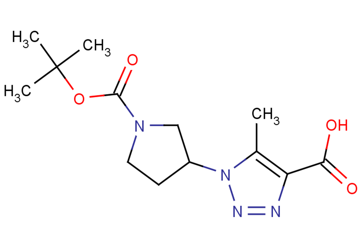 1-{1-[(tert-butoxy)carbonyl]pyrrolidin-3-yl}-5-methyl-1H-1,2,3-triazole-4-carboxylic acid