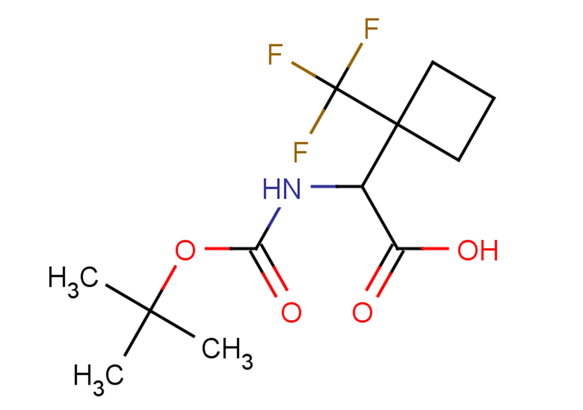 2-{[(tert-butoxy)carbonyl]amino}-2-[1-(trifluoromethyl)cyclobutyl]acetic acid