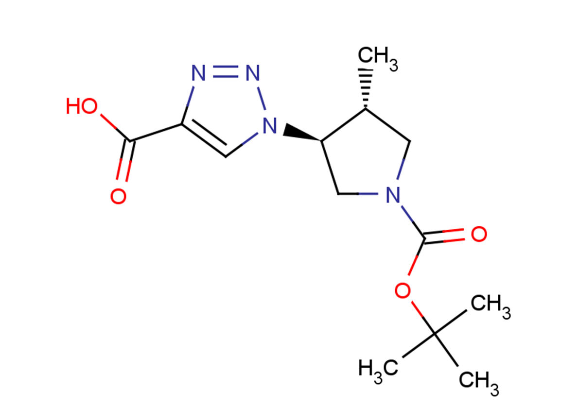 1-[(3S,4R)-1-[(tert-butoxy)carbonyl]-4-methylpyrrolidin-3-yl]-1H-1,2,3-triazole-4-carboxylic acid