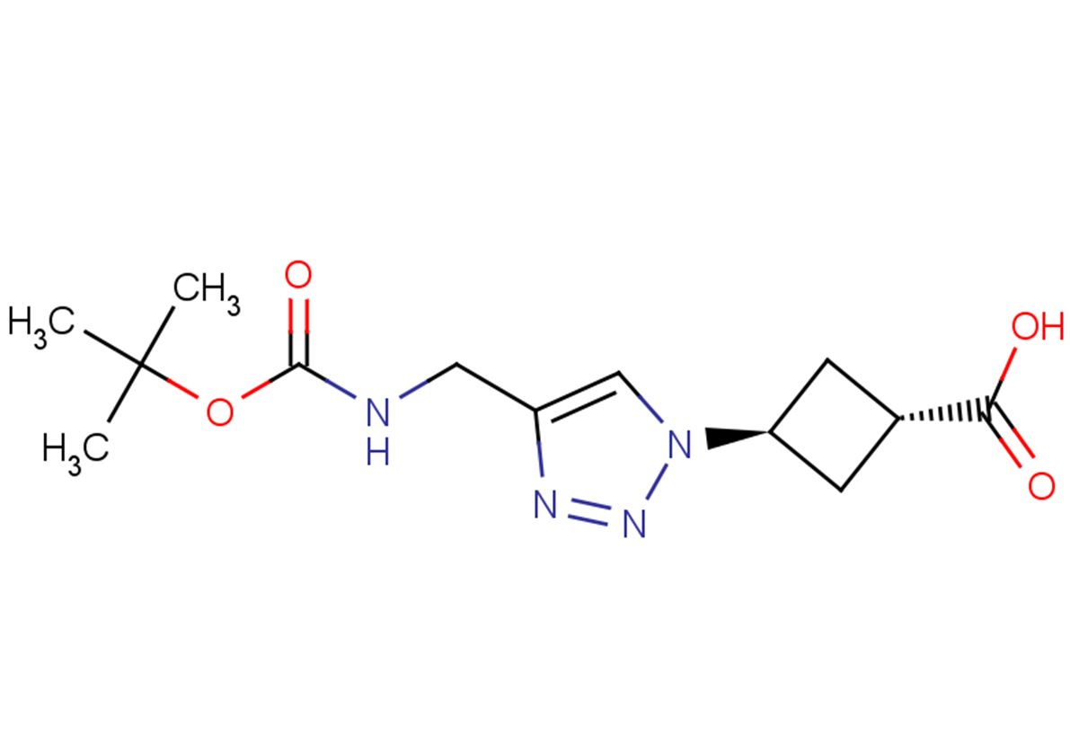 3-[4-({[(tert-butoxy)carbonyl]amino}methyl)-1H-1,2,3-triazol-1-yl]cyclobutane-1-carboxylic acid