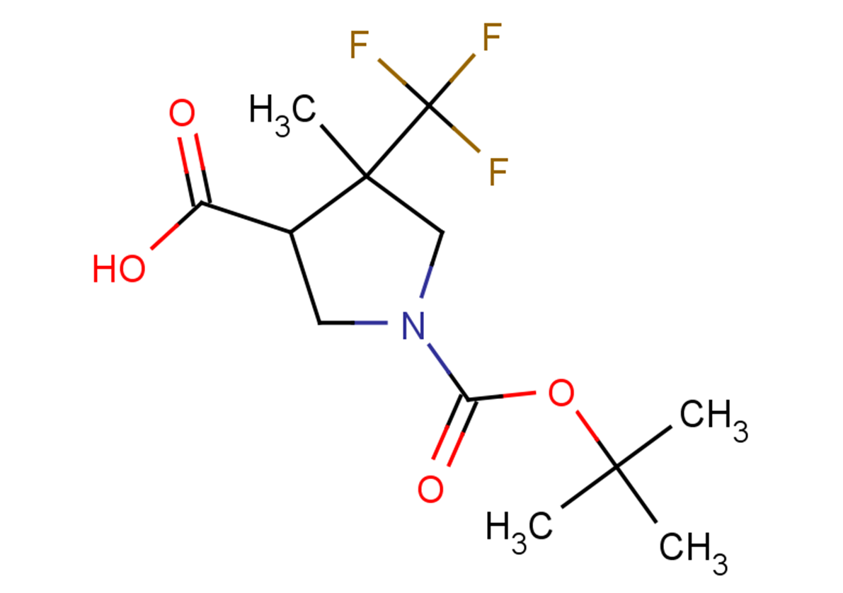 1-[(tert-butoxy)carbonyl]-4-methyl-4-(trifluoromethyl)pyrrolidine-3-carboxylic acid