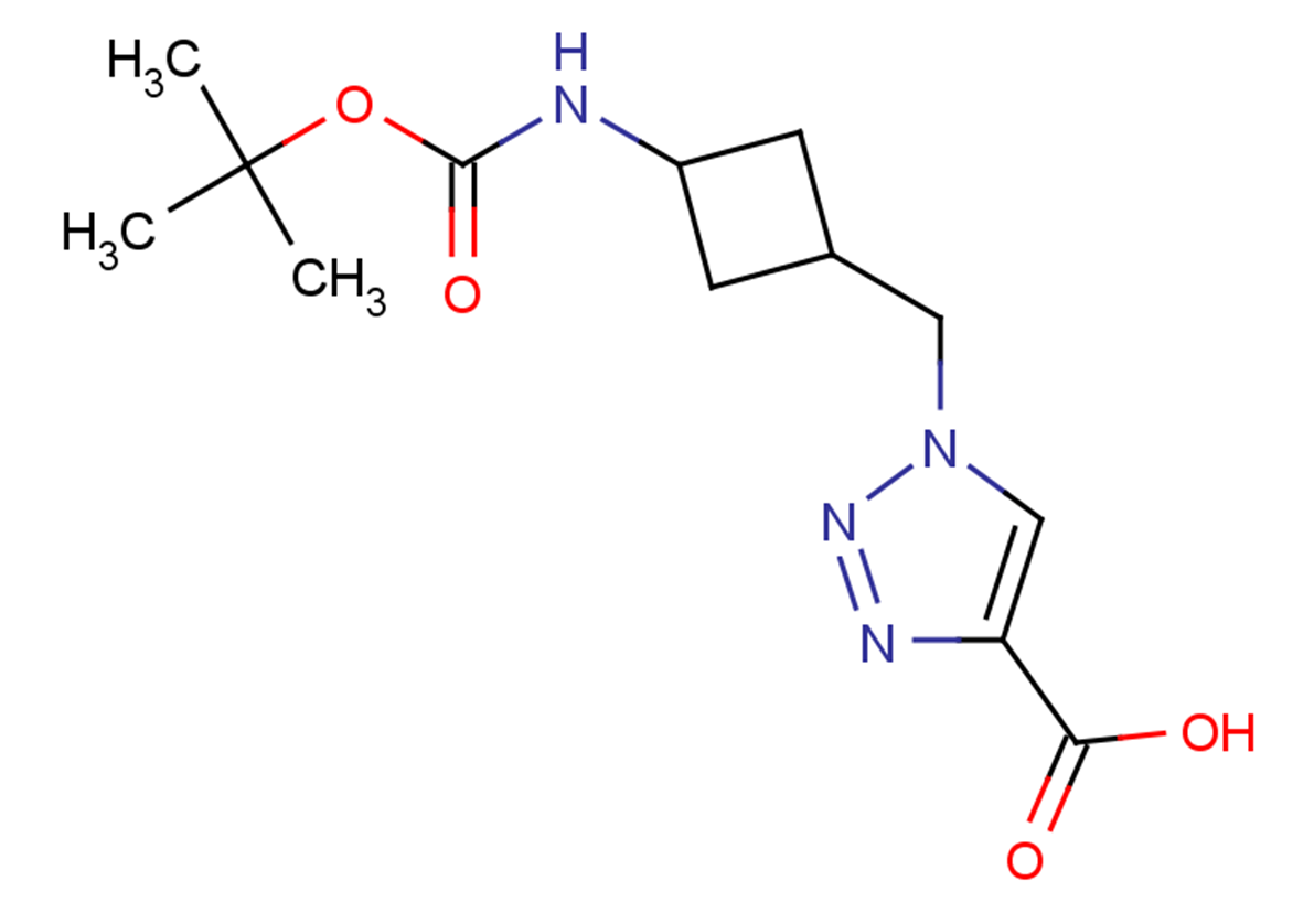 1-[(3-{[(tert-butoxy)carbonyl]amino}cyclobutyl)methyl]-1H-1,2,3-triazole-4-carboxylic acid