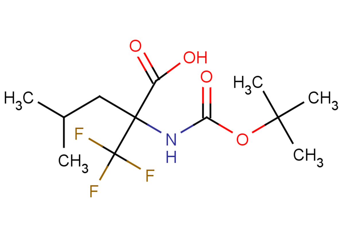 2-{[(tert-butoxy)carbonyl]amino}-4-methyl-2-(trifluoromethyl)pentanoic acid