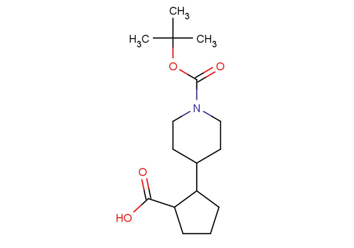 2-{1-[(tert-butoxy)carbonyl]piperidin-4-yl}cyclopentane-1-carboxylic acid