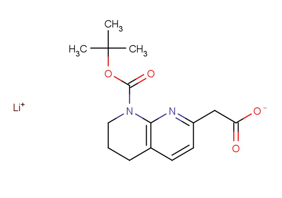 lithium(1+) ion 2-{8-[(tert-butoxy)carbonyl]-5,6,7,8-tetrahydro-1,8-naphthyridin-2-yl}acetate