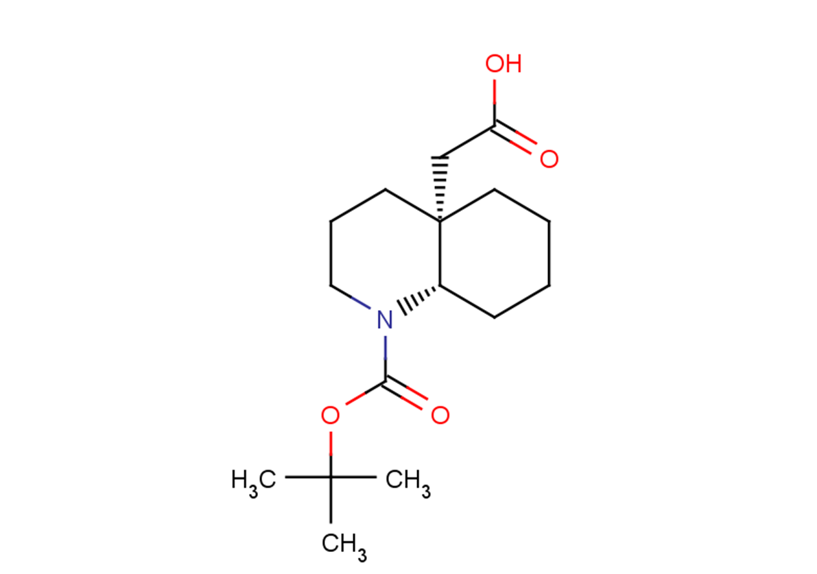 2-[(4aR,8aS)-1-[(tert-butoxy)carbonyl]-decahydroquinolin-4a-yl]acetic acid