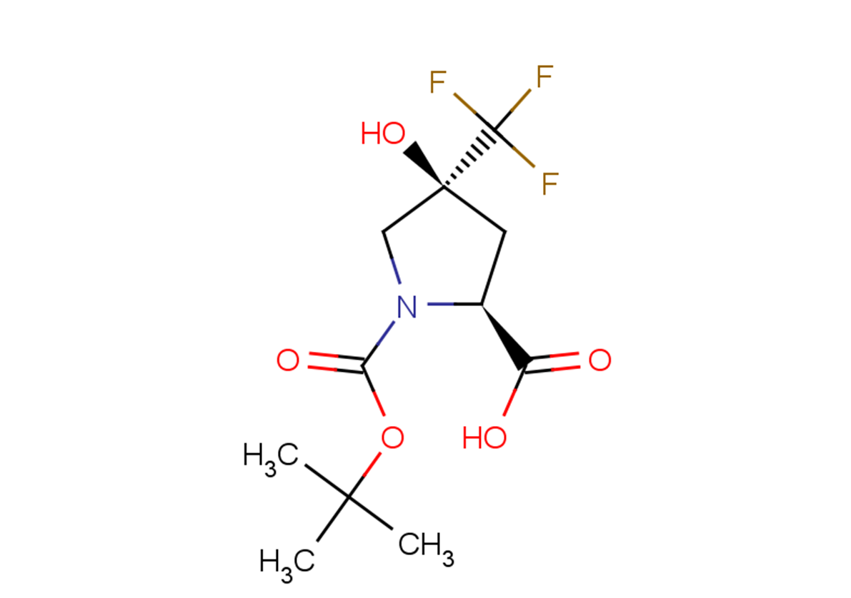 (2S,4S)-1-[(tert-butoxy)carbonyl]-4-hydroxy-4-(trifluoromethyl)pyrrolidine-2-carboxylic acid