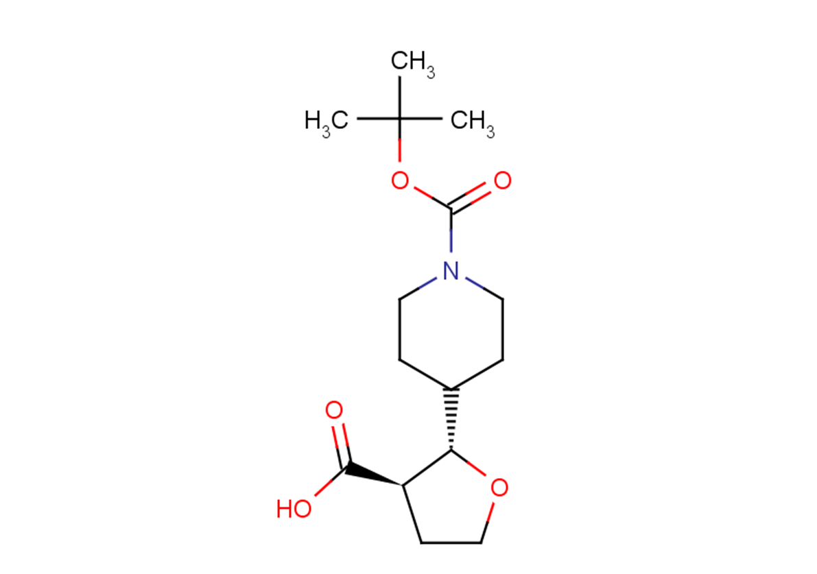 (2S,3R)-2-{1-[(tert-butoxy)carbonyl]piperidin-4-yl}oxolane-3-carboxylic acid