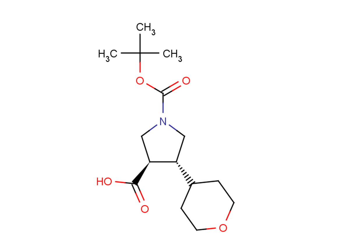 (3R,4R)-1-[(tert-butoxy)carbonyl]-4-(oxan-4-yl)pyrrolidine-3-carboxylic acid