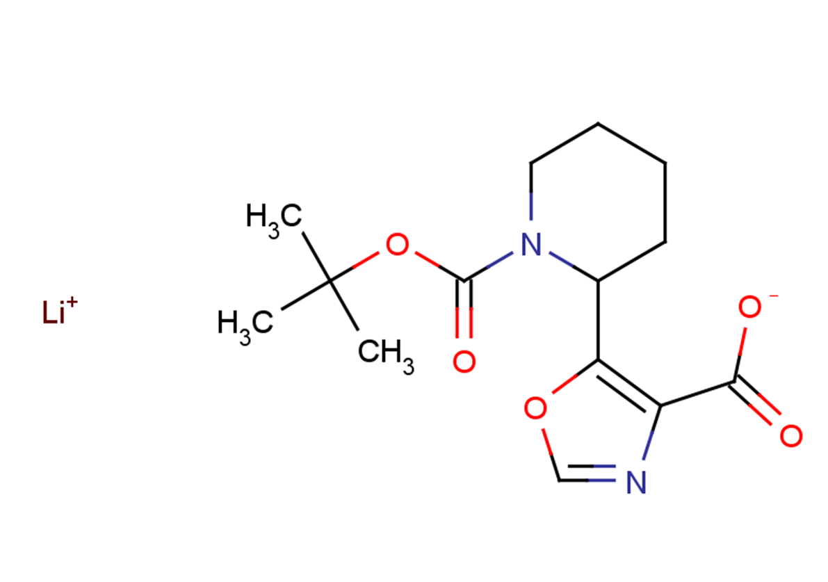 lithium(1+) ion 5-{1-[(tert-butoxy)carbonyl]piperidin-2-yl}-1,3-oxazole-4-carboxylate