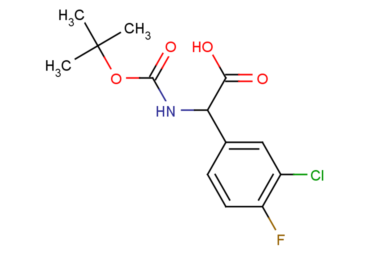 2-{[(tert-butoxy)carbonyl]amino}-2-(3-chloro-4-fluorophenyl)acetic acid