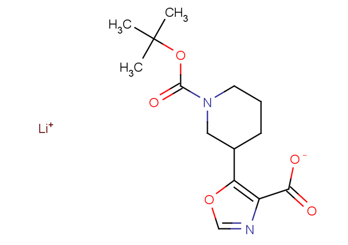 lithium(1+) ion 5-{1-[(tert-butoxy)carbonyl]piperidin-3-yl}-1,3-oxazole-4-carboxylate