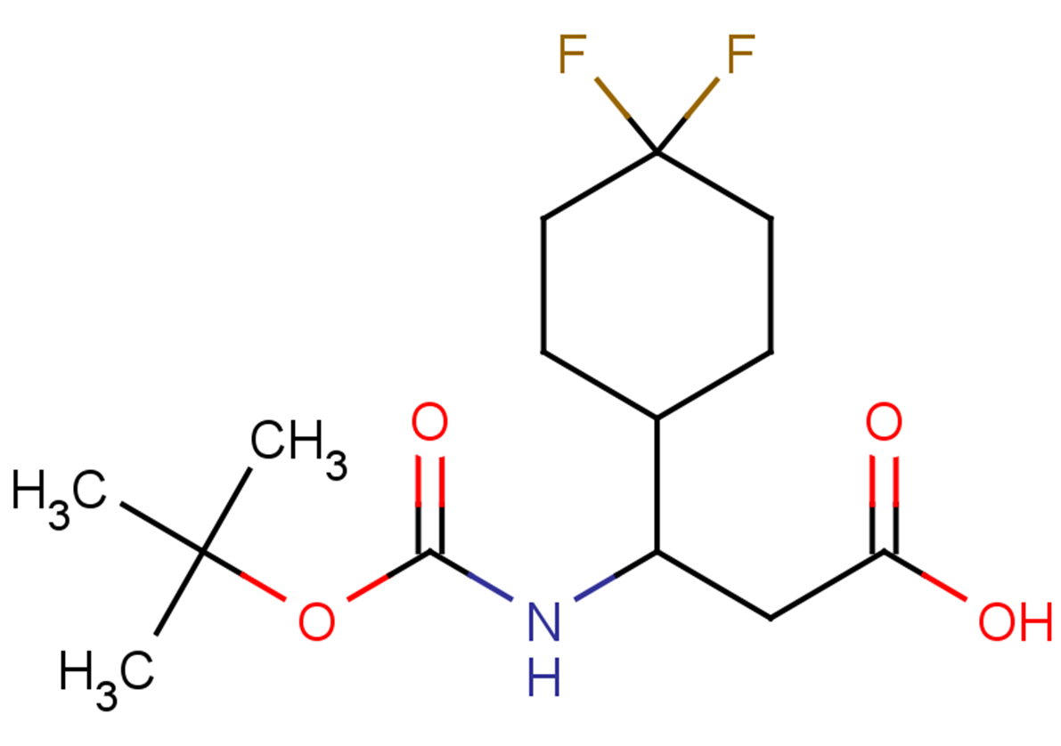 3-{[(tert-butoxy)carbonyl]amino}-3-(4,4-difluorocyclohexyl)propanoic acid