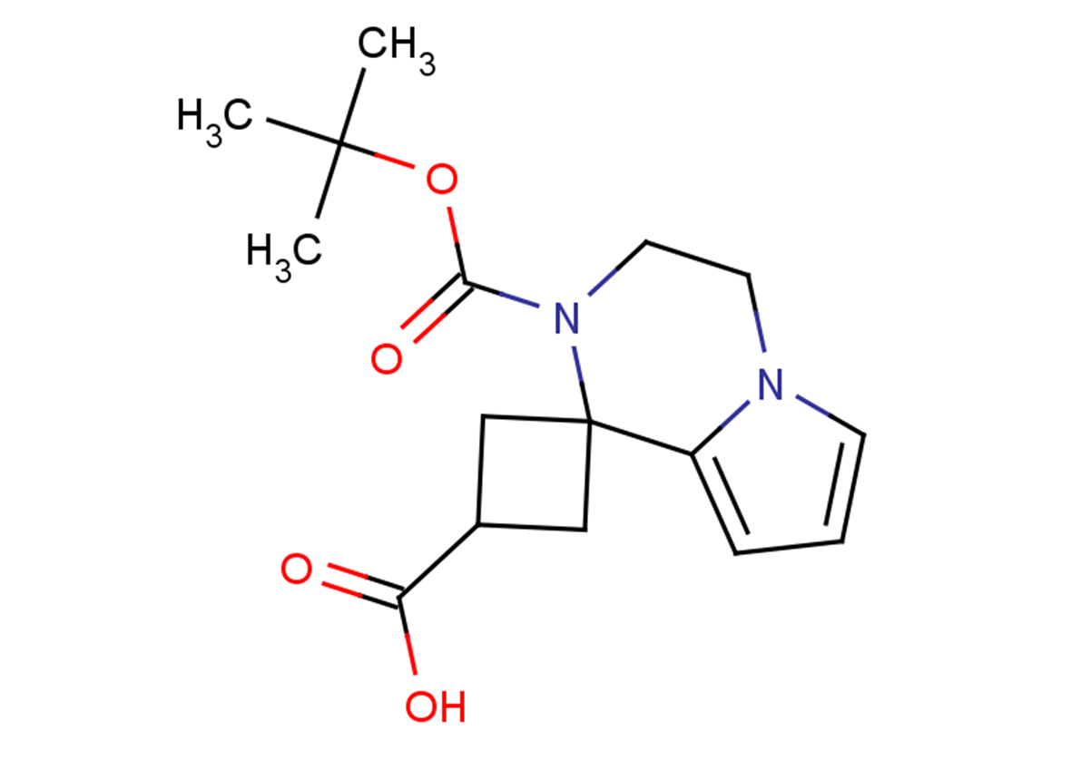 2'-[(tert-butoxy)carbonyl]-3',4'-dihydro-2'H-spiro[cyclobutane-1,1'-pyrrolo[1,2-a]pyrazine]-3-carboxylic acid