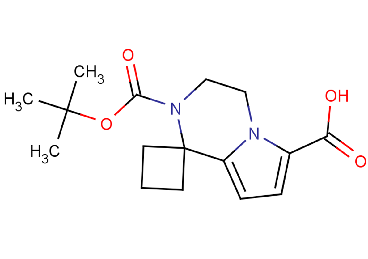 2'-[(tert-butoxy)carbonyl]-3',4'-dihydro-2'H-spiro[cyclobutane-1,1'-pyrrolo[1,2-a]pyrazine]-6'-carboxylic acid
