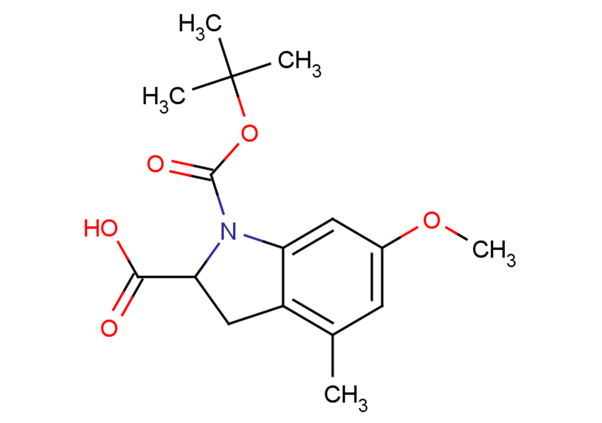 1-[(tert-butoxy)carbonyl]-6-methoxy-4-methyl-2,3-dihydro-1H-indole-2-carboxylic acid
