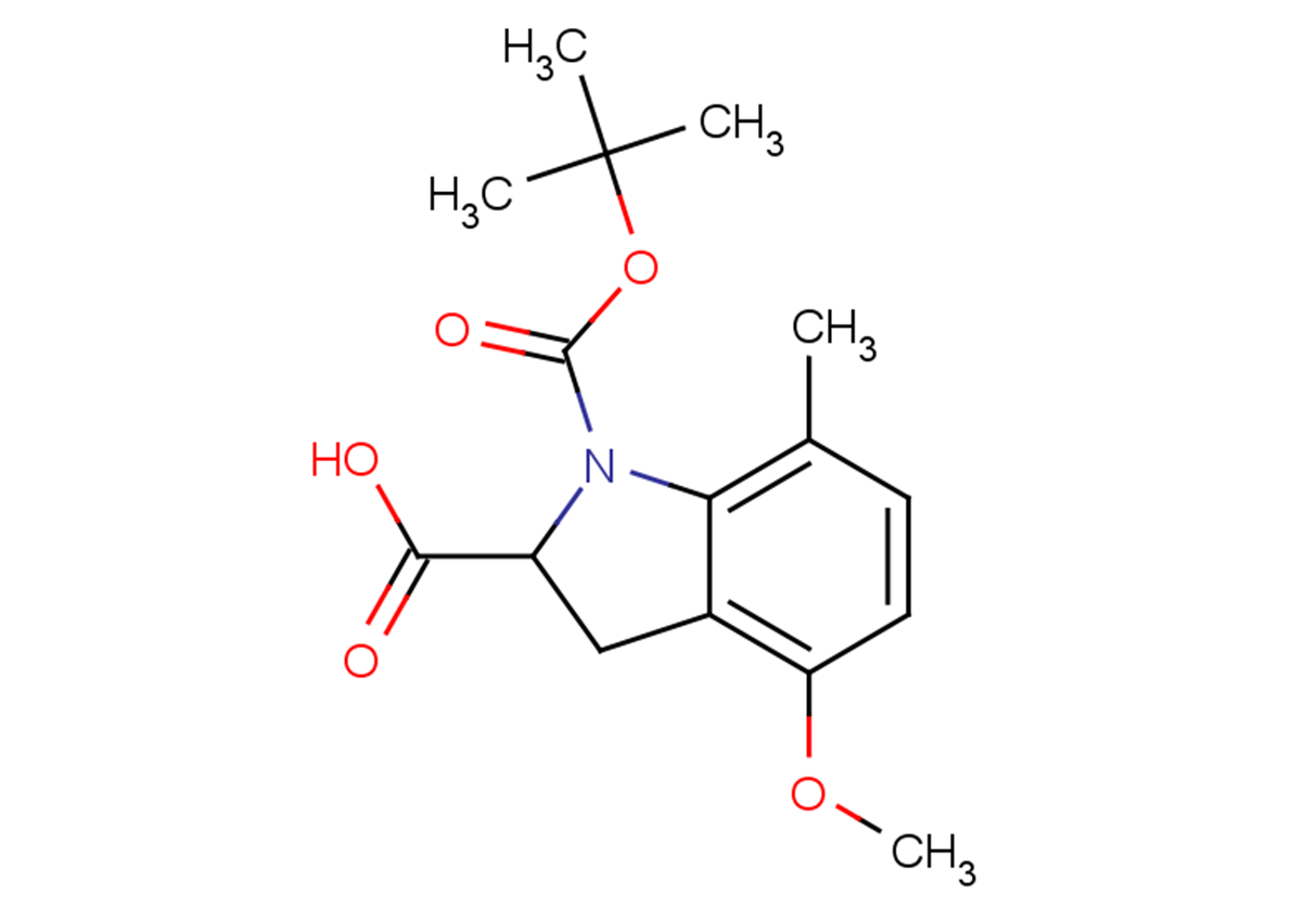 1-[(tert-butoxy)carbonyl]-4-methoxy-7-methyl-2,3-dihydro-1H-indole-2-carboxylic acid
