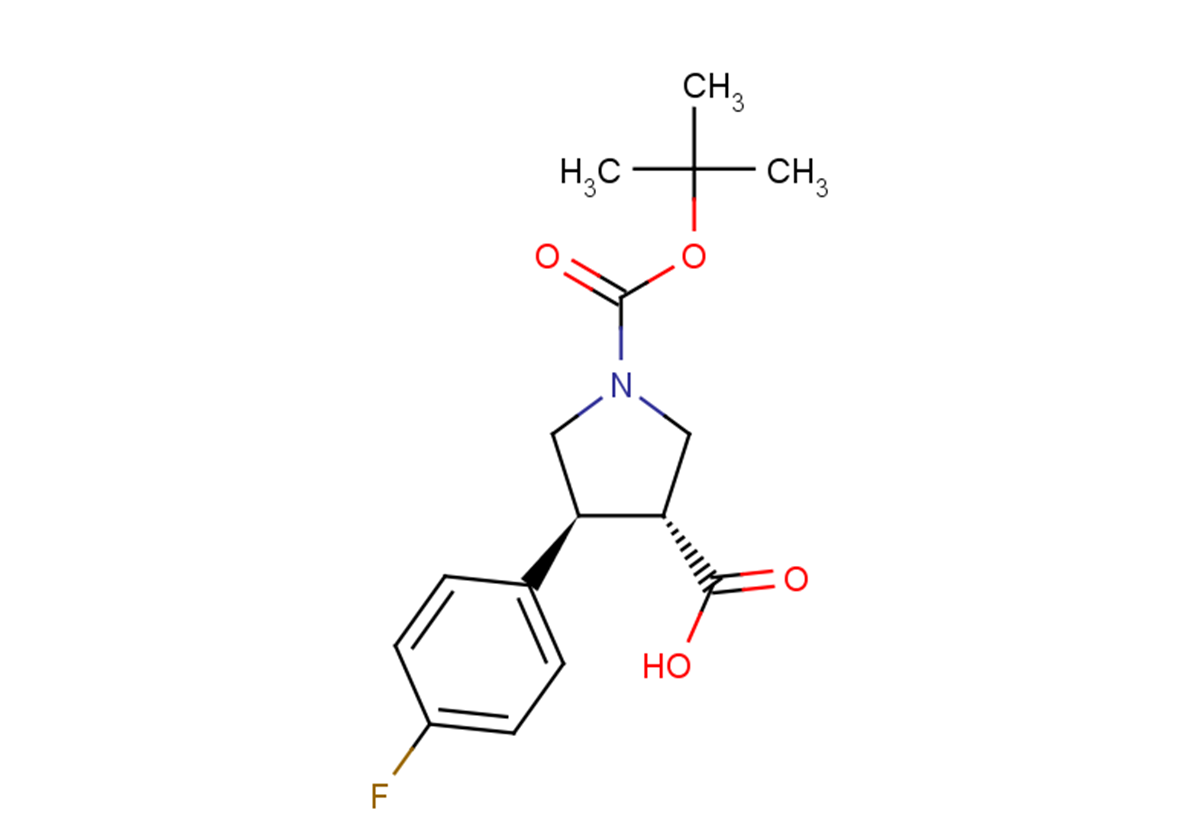 (3R,4S)-1-[(tert-butoxy)carbonyl]-4-(4-fluorophenyl)pyrrolidine-3-carboxylic acid