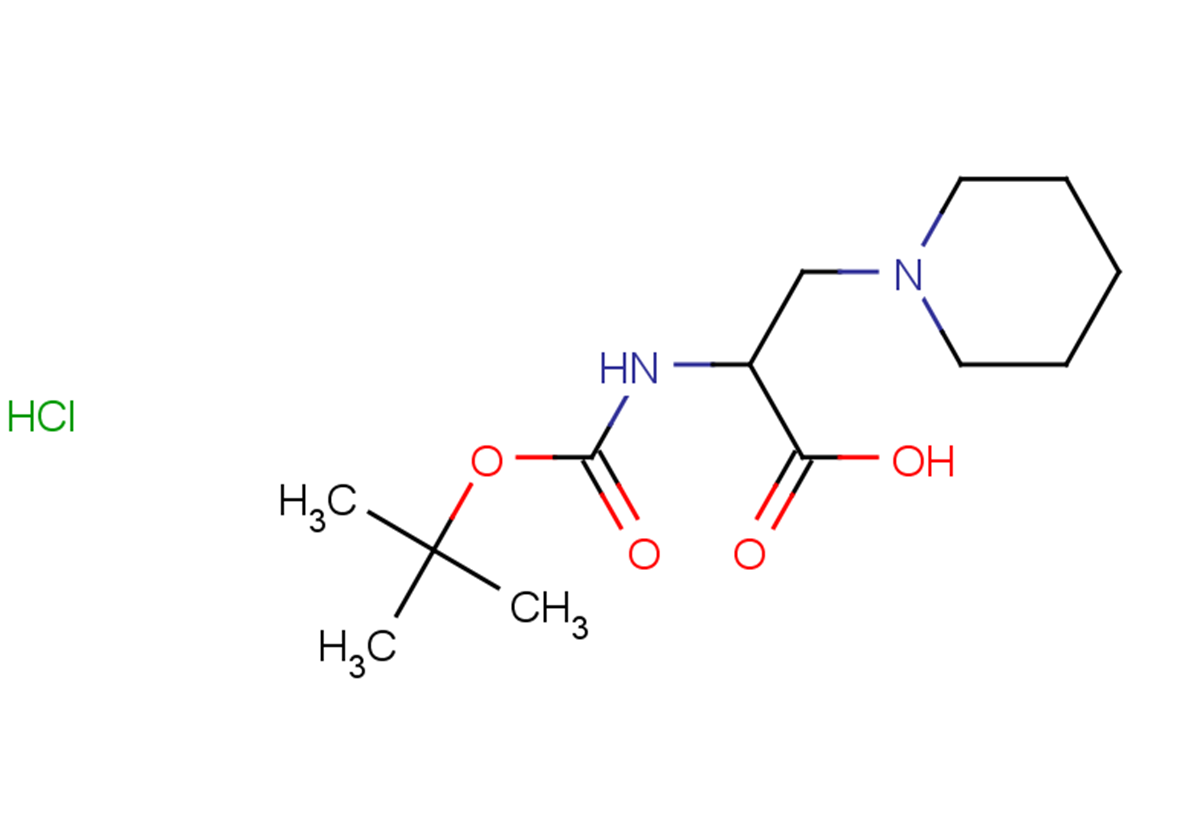 2-{[(tert-butoxy)carbonyl]amino}-3-(piperidin-1-yl)propanoic acid hydrochloride