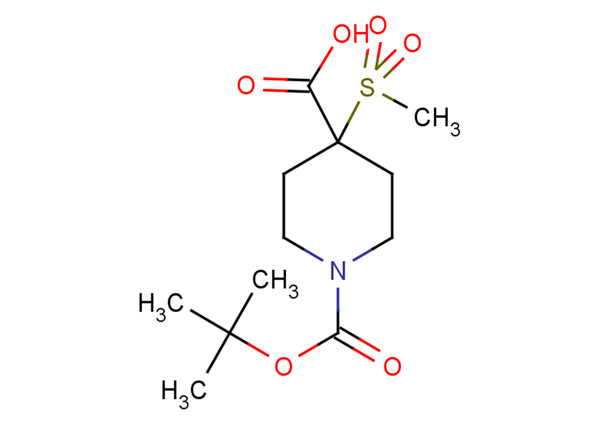 1-[(tert-butoxy)carbonyl]-4-methanesulfonylpiperidine-4-carboxylic acid