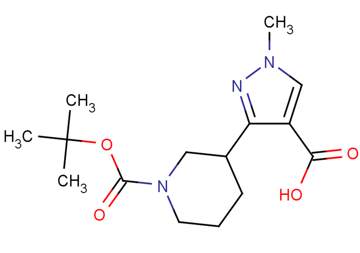 3-{1-[(tert-butoxy)carbonyl]piperidin-3-yl}-1-methyl-1H-pyrazole-4-carboxylic acid
