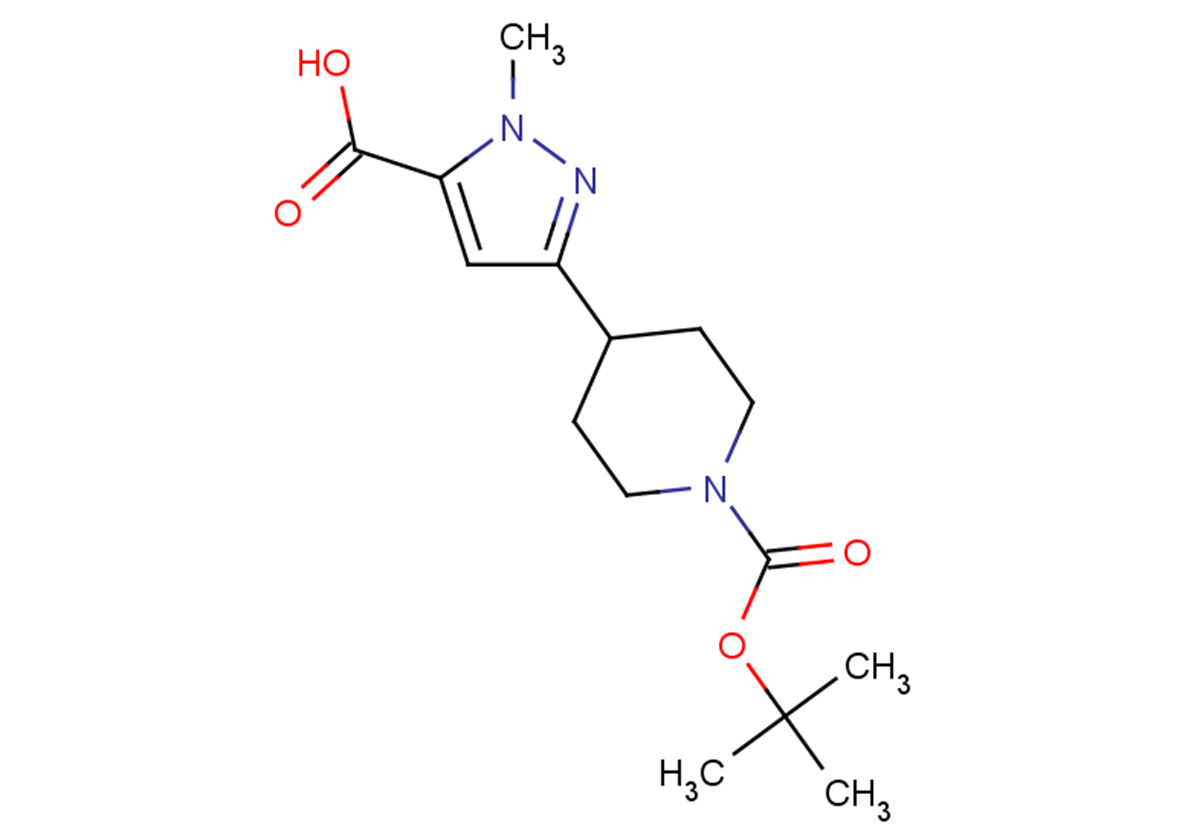 3-{1-[(tert-butoxy)carbonyl]piperidin-4-yl}-1-methyl-1H-pyrazole-5-carboxylic acid
