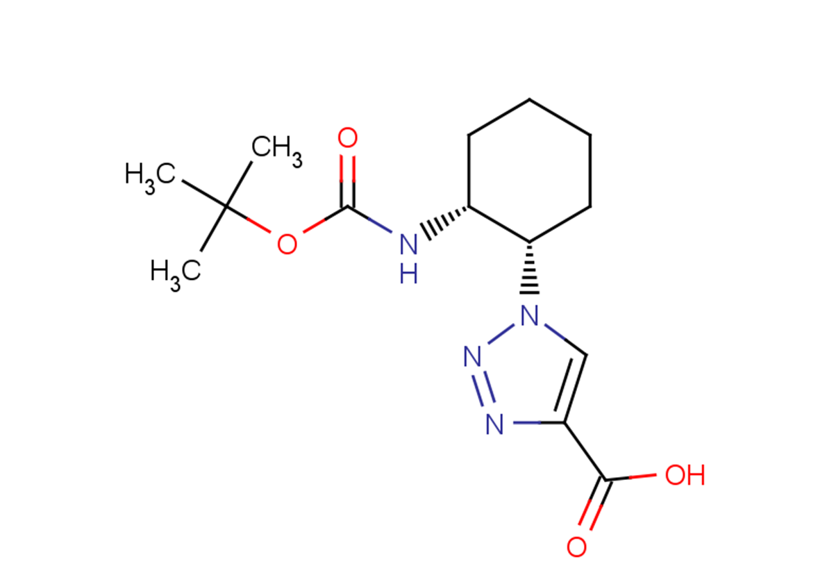 1-[(1S,2R)-2-{[(tert-butoxy)carbonyl]amino}cyclohexyl]-1H-1,2,3-triazole-4-carboxylic acid