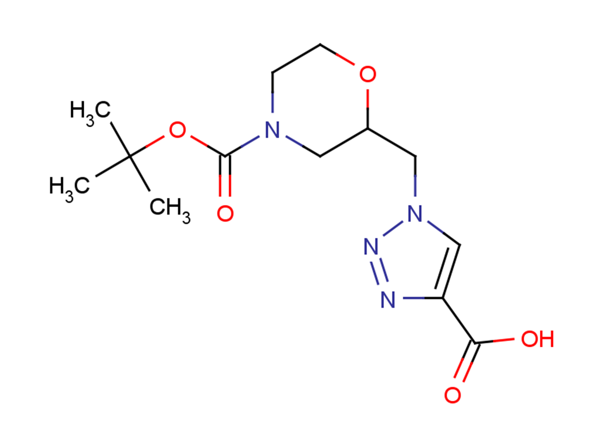 1-({4-[(tert-butoxy)carbonyl]morpholin-2-yl}methyl)-1H-1,2,3-triazole-4-carboxylic acid