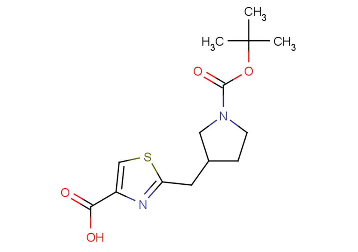 2-({1-[(tert-butoxy)carbonyl]pyrrolidin-3-yl}methyl)-1,3-thiazole-4-carboxylic acid