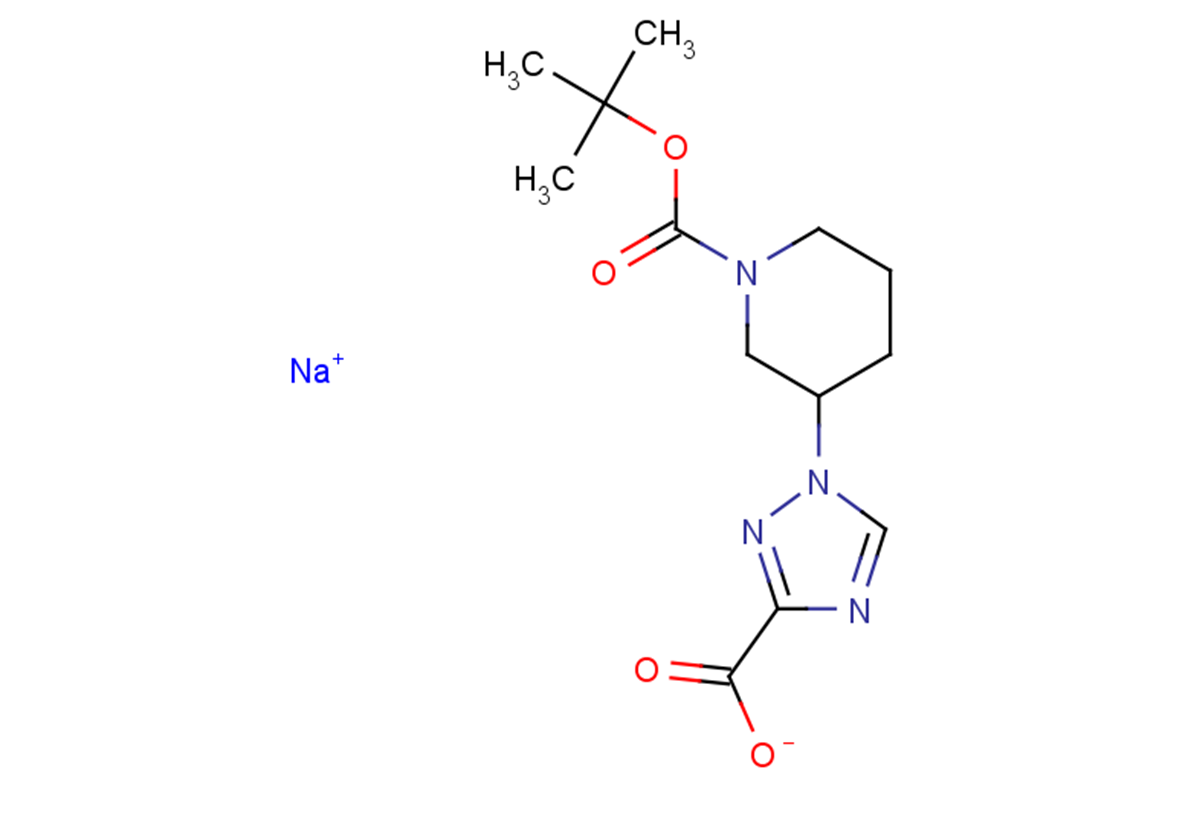 sodium 1-{1-[(tert-butoxy)carbonyl]piperidin-3-yl}-1H-1,2,4-triazole-3-carboxylate