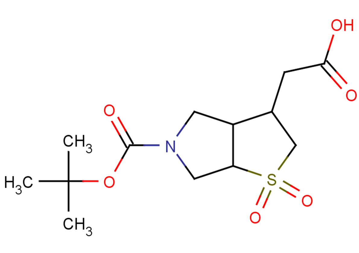 2-{5-[(tert-butoxy)carbonyl]-1,1-dioxo-hexahydro-2H-1$l^{6},5-thieno[2,3-c]pyrrol-3-yl}acetic acid