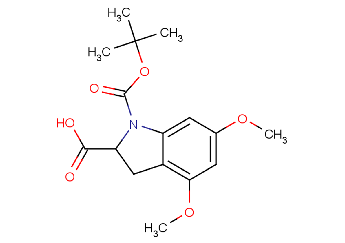 1-[(tert-butoxy)carbonyl]-4,6-dimethoxy-2,3-dihydro-1H-indole-2-carboxylic acid