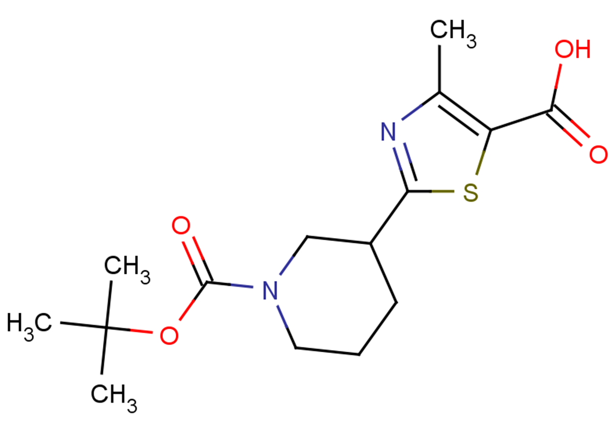 2-{1-[(tert-butoxy)carbonyl]piperidin-3-yl}-4-methyl-1,3-thiazole-5-carboxylic acid