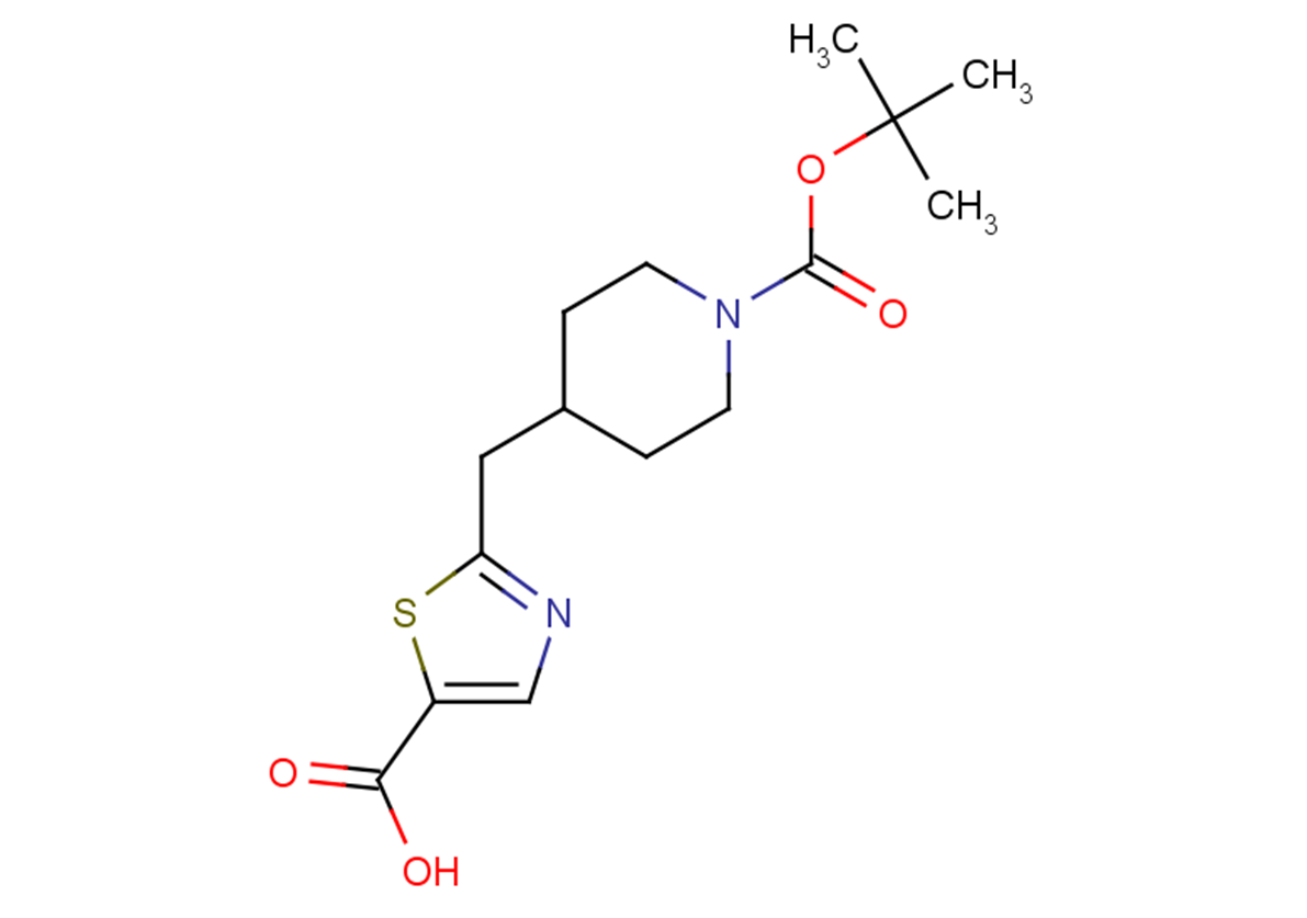 2-({1-[(tert-butoxy)carbonyl]piperidin-4-yl}methyl)-1,3-thiazole-5-carboxylic acid