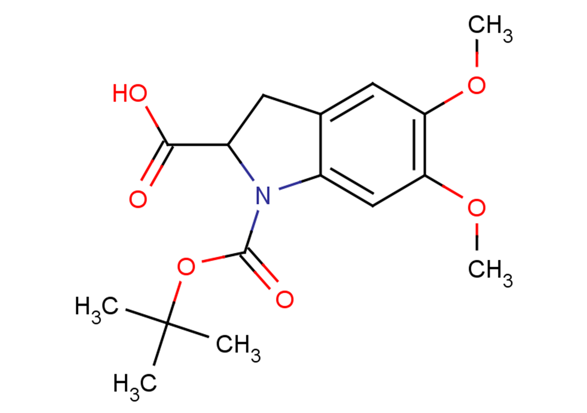 1-[(tert-butoxy)carbonyl]-5,6-dimethoxy-2,3-dihydro-1H-indole-2-carboxylic acid