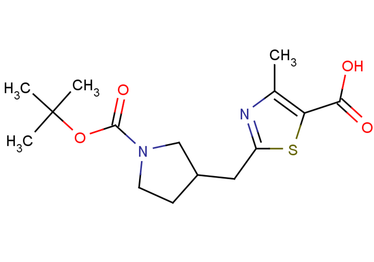 2-({1-[(tert-butoxy)carbonyl]pyrrolidin-3-yl}methyl)-4-methyl-1,3-thiazole-5-carboxylic acid