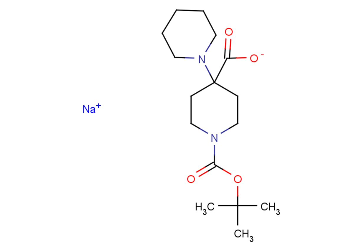 sodium 1-[(tert-butoxy)carbonyl]-4-(piperidin-1-yl)piperidine-4-carboxylate