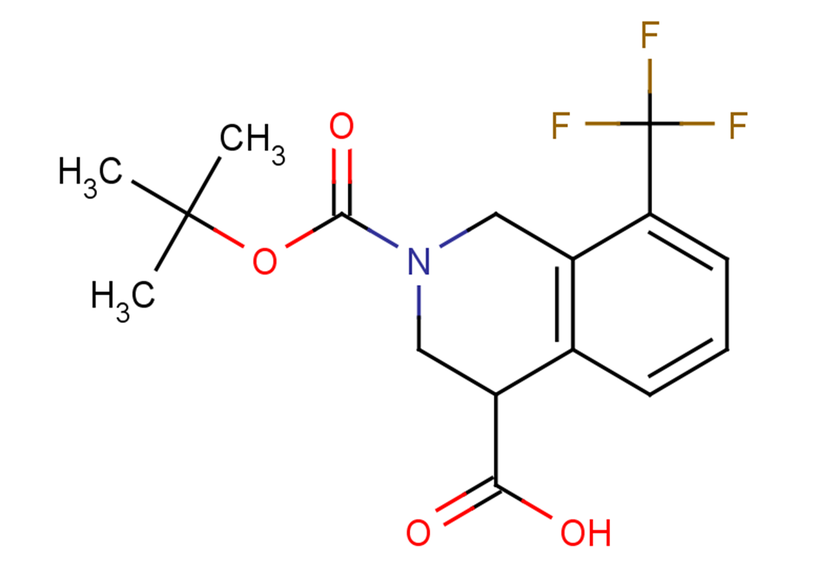 2-[(tert-butoxy)carbonyl]-8-(trifluoromethyl)-1,2,3,4-tetrahydroisoquinoline-4-carboxylic acid