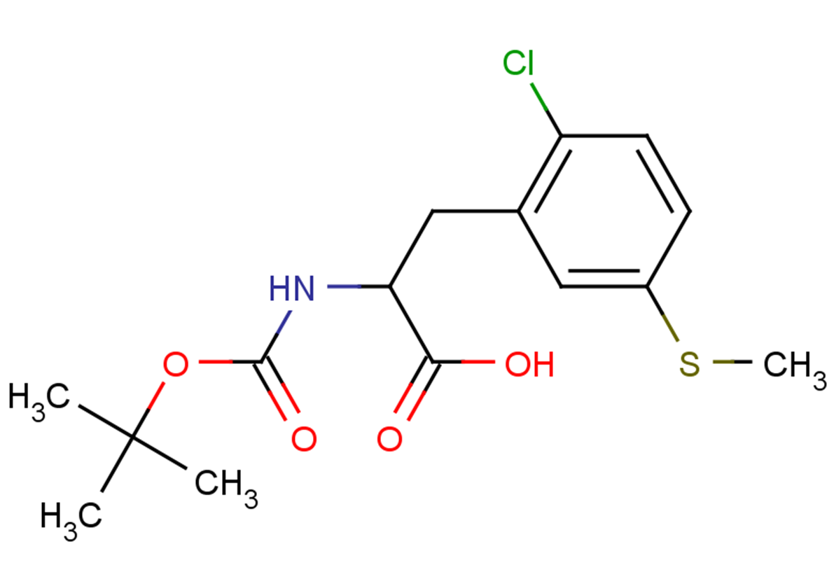 2-{[(tert-butoxy)carbonyl]amino}-3-[2-chloro-5-(methylsulfanyl)phenyl]propanoic acid