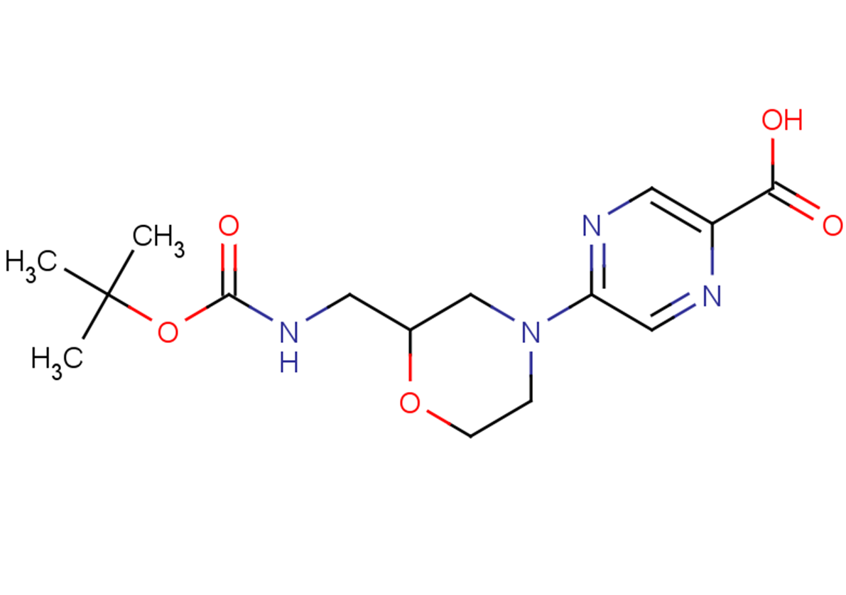 5-[2-({[(tert-butoxy)carbonyl]amino}methyl)morpholin-4-yl]pyrazine-2-carboxylic acid