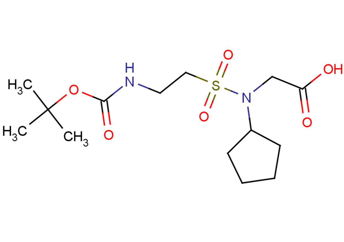 2-[N-cyclopentyl(2-{[(tert-butoxy)carbonyl]amino}ethane)sulfonamido]acetic acid