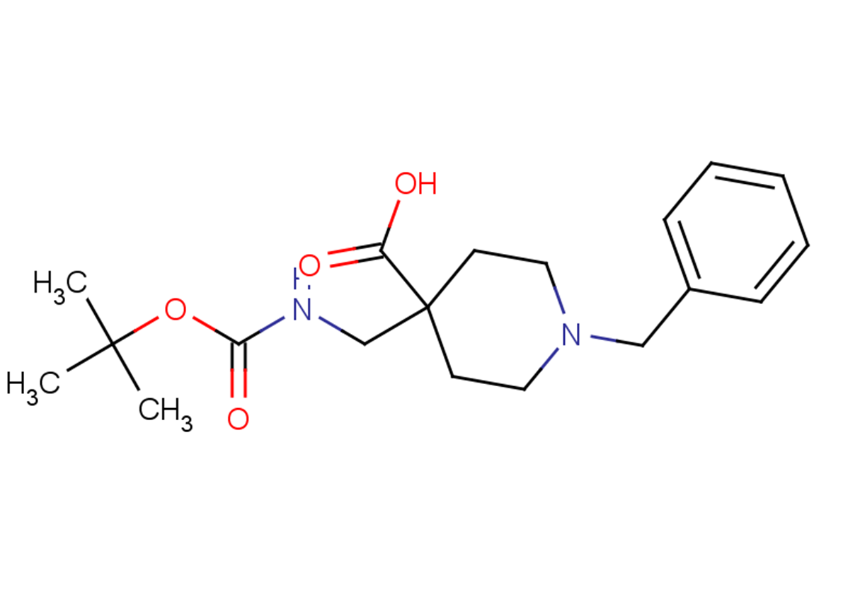 1-benzyl-4-({[(tert-butoxy)carbonyl]amino}methyl)piperidine-4-carboxylic acid