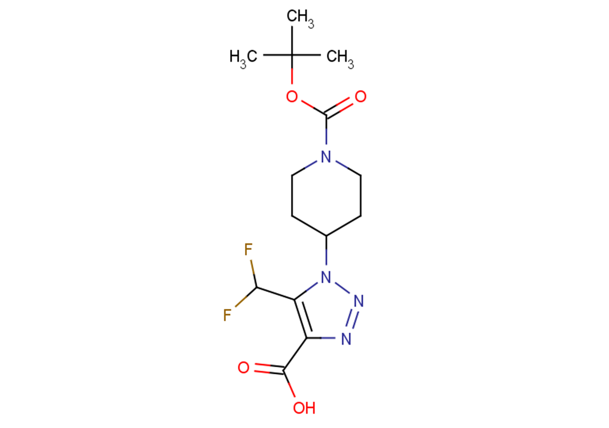 1-{1-[(tert-butoxy)carbonyl]piperidin-4-yl}-5-(difluoromethyl)-1H-1,2,3-triazole-4-carboxylic acid