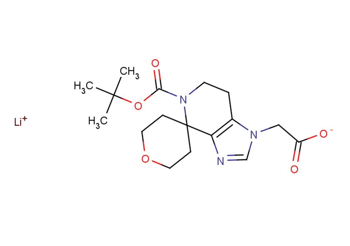 lithium(1+) ion 2-{2-[(tert-butoxy)carbonyl]-2,3,4,5-tetrahydrospiro[imidazo[4,5-c]pyridine-1,4'-oxane]-5-yl}acetate