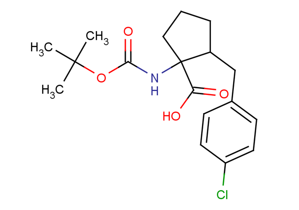 1-{[(tert-butoxy)carbonyl]amino}-2-[(4-chlorophenyl)methyl]cyclopentane-1-carboxylic acid