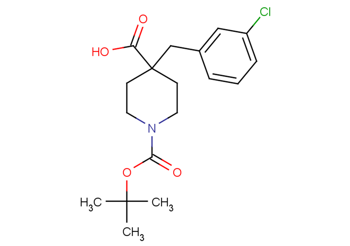 1-[(tert-butoxy)carbonyl]-4-[(3-chlorophenyl)methyl]piperidine-4-carboxylic acid
